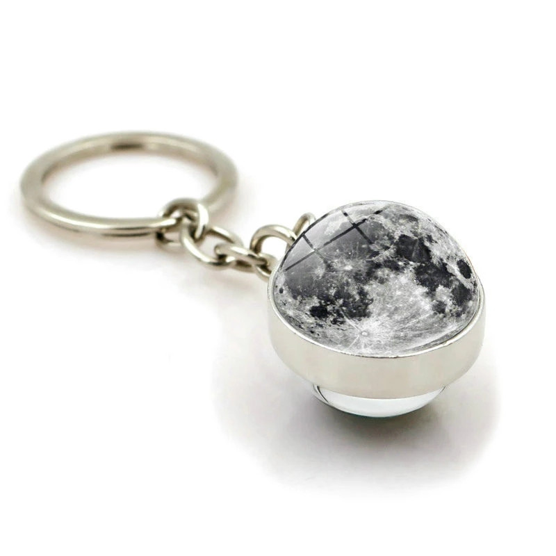 Glass Ball Car Key Chain Earth - Xcm Chain 评论和价格