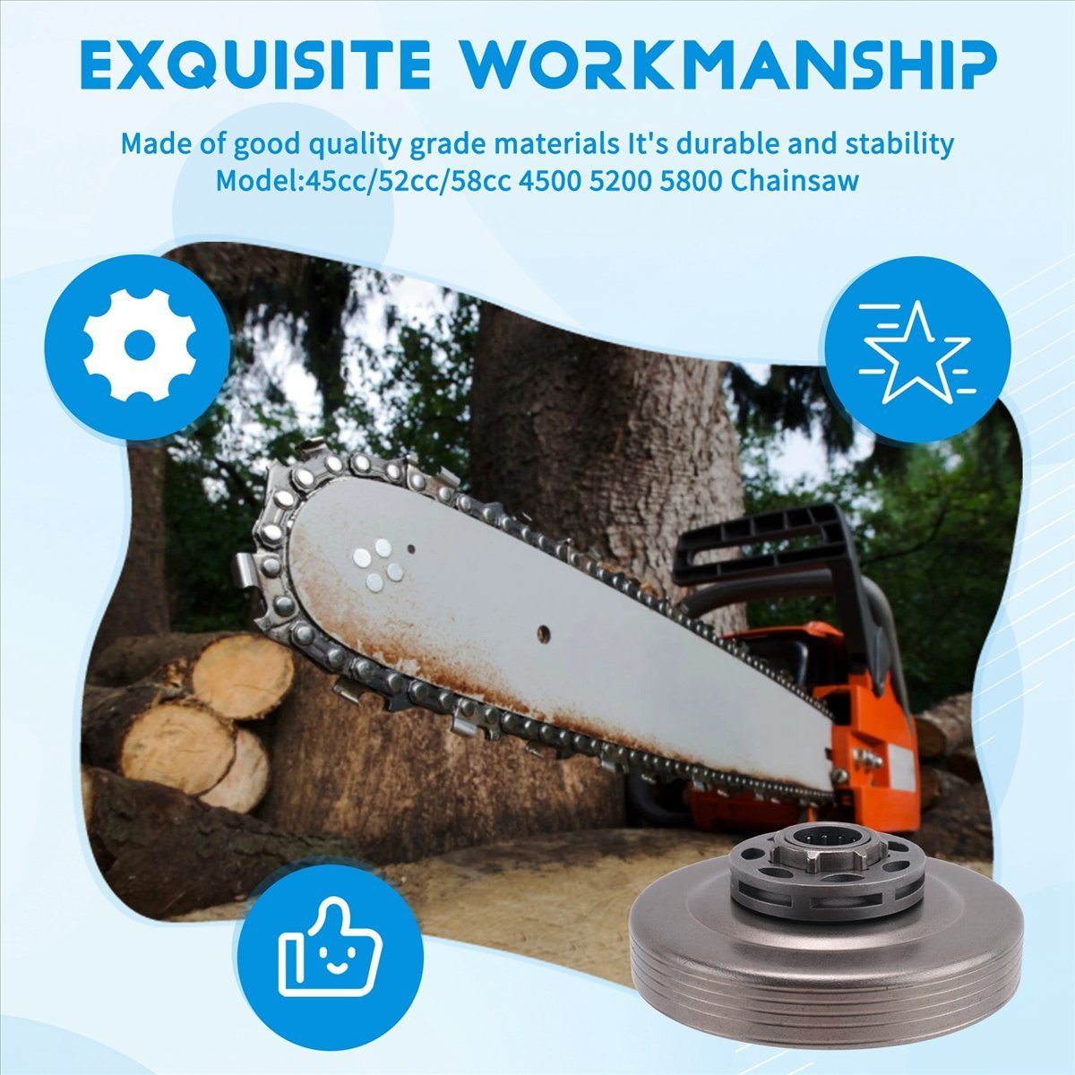 #15J Chain Saw 3/8-7T Rim Spro - Sprocket Chain 评论和价格